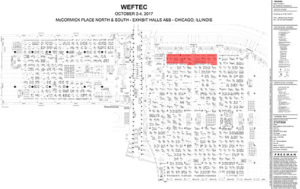 The booth no. of LEIYUAN in WEFTEC 2017 - 121 in Stormwater Pavilion