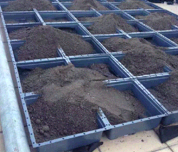 Processo de instalação do módulo de plantação de telhado