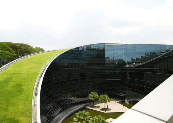 Telhado verde da Universidade Tecnológica de Nanyang, Cingapura