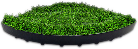 Semi-circulaire Modulaire Sedum Plateaux Jardinière Conteneur Toit Vert